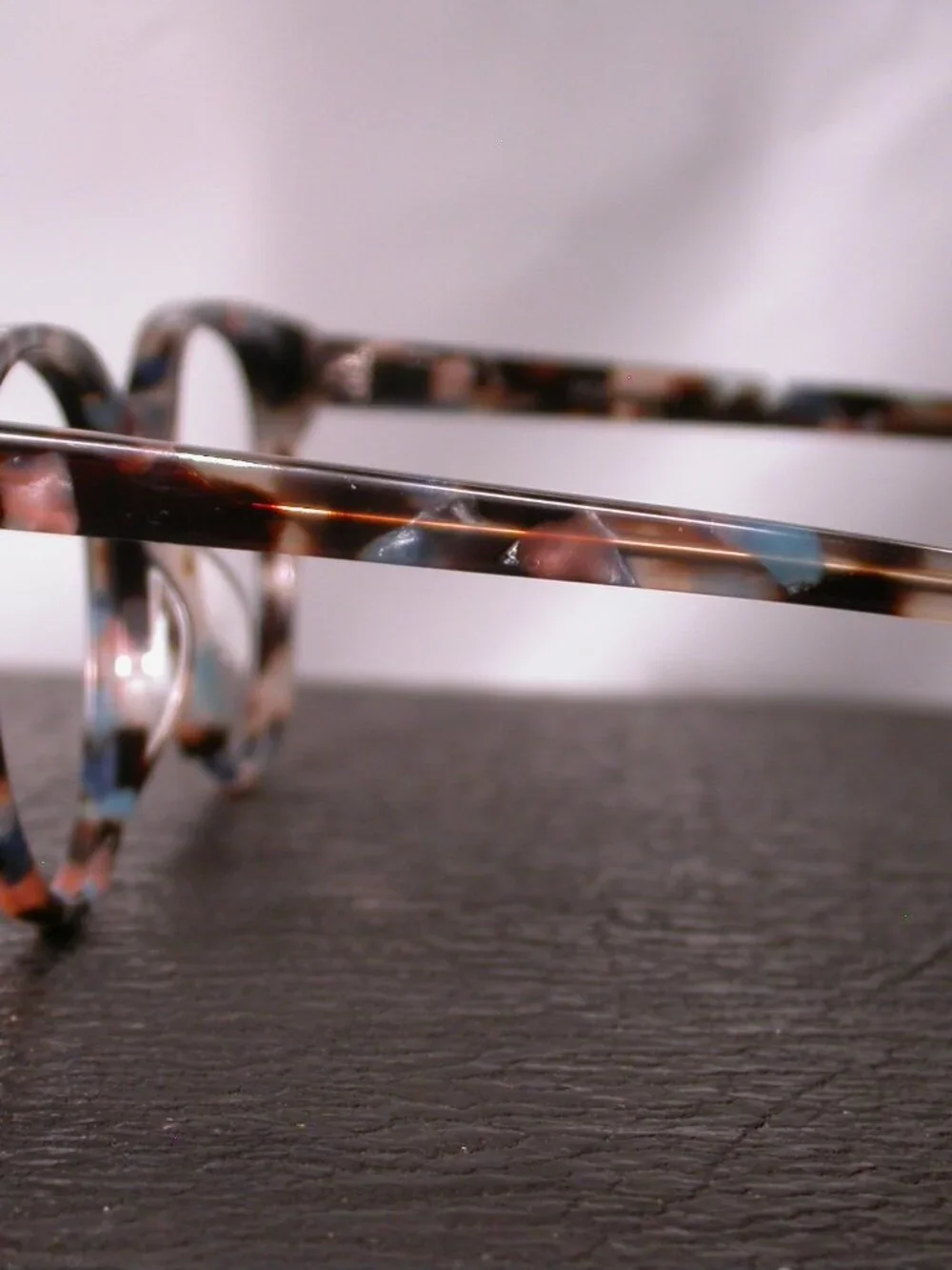 Warby Parker Wright Blue Fleck Clear Tortoise Eyeglasses Frames